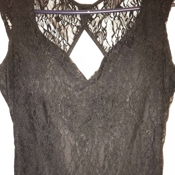 SOLD-Black lace dress - Picture 5 of 7
